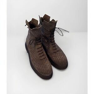 Emanuele Crasto Women’s Studded Leather‎ Ankle Boots EU 39, US 8 Made in Italy